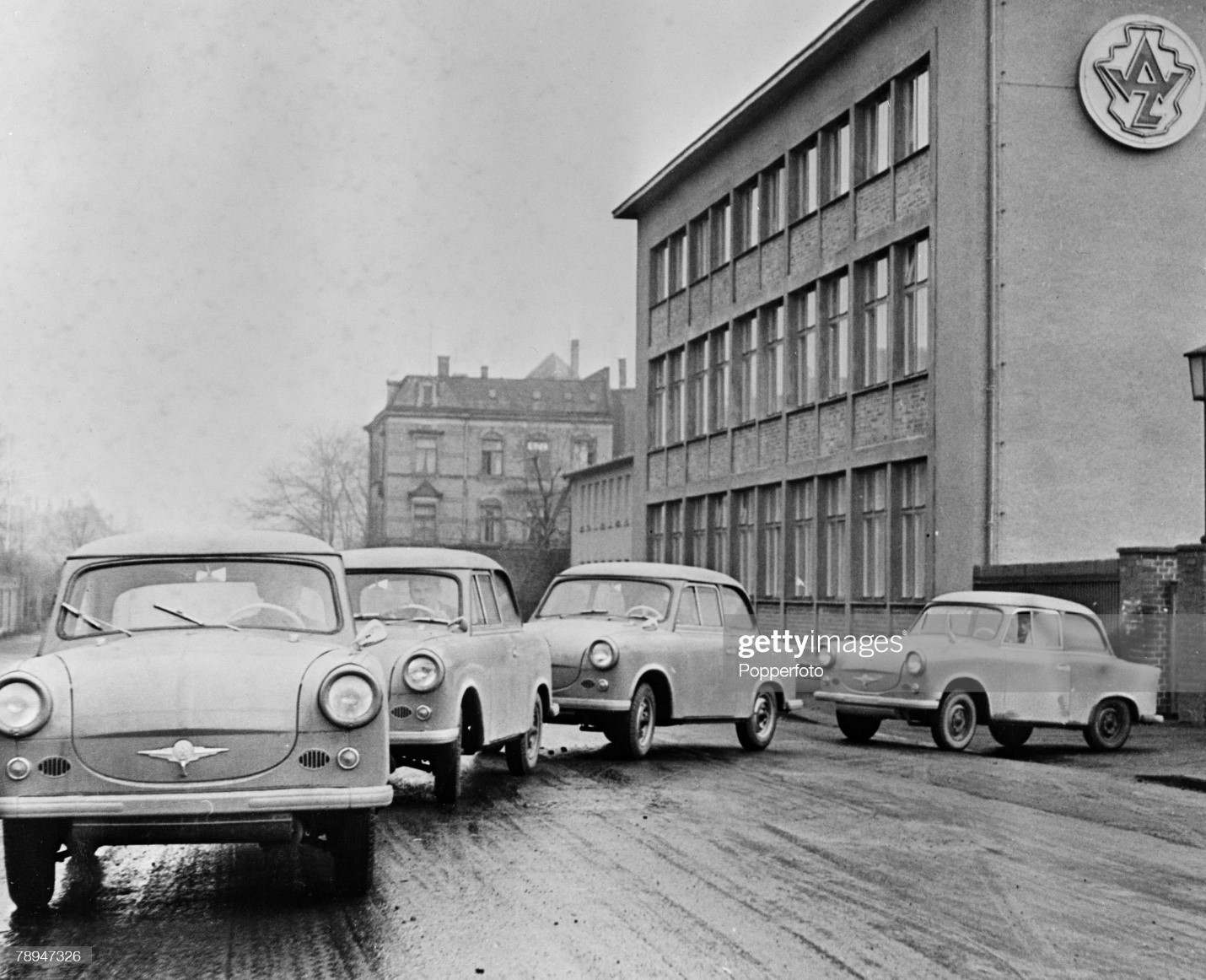 New cars called the 'Trabant’ leave the Zwinckau factory. 