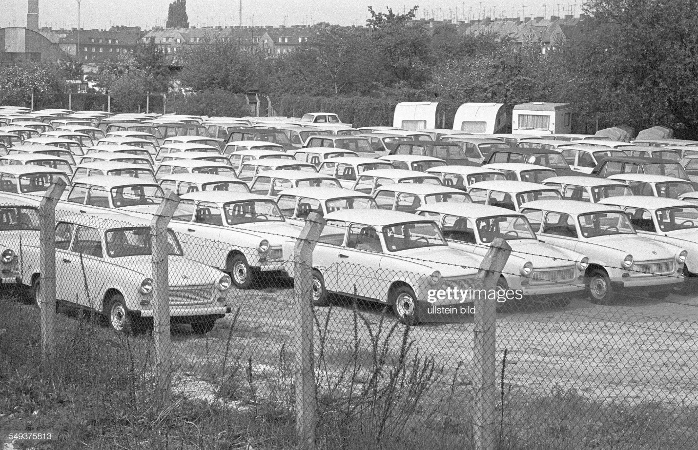 Trabant car distribution center in Brandenburg, Germany. 