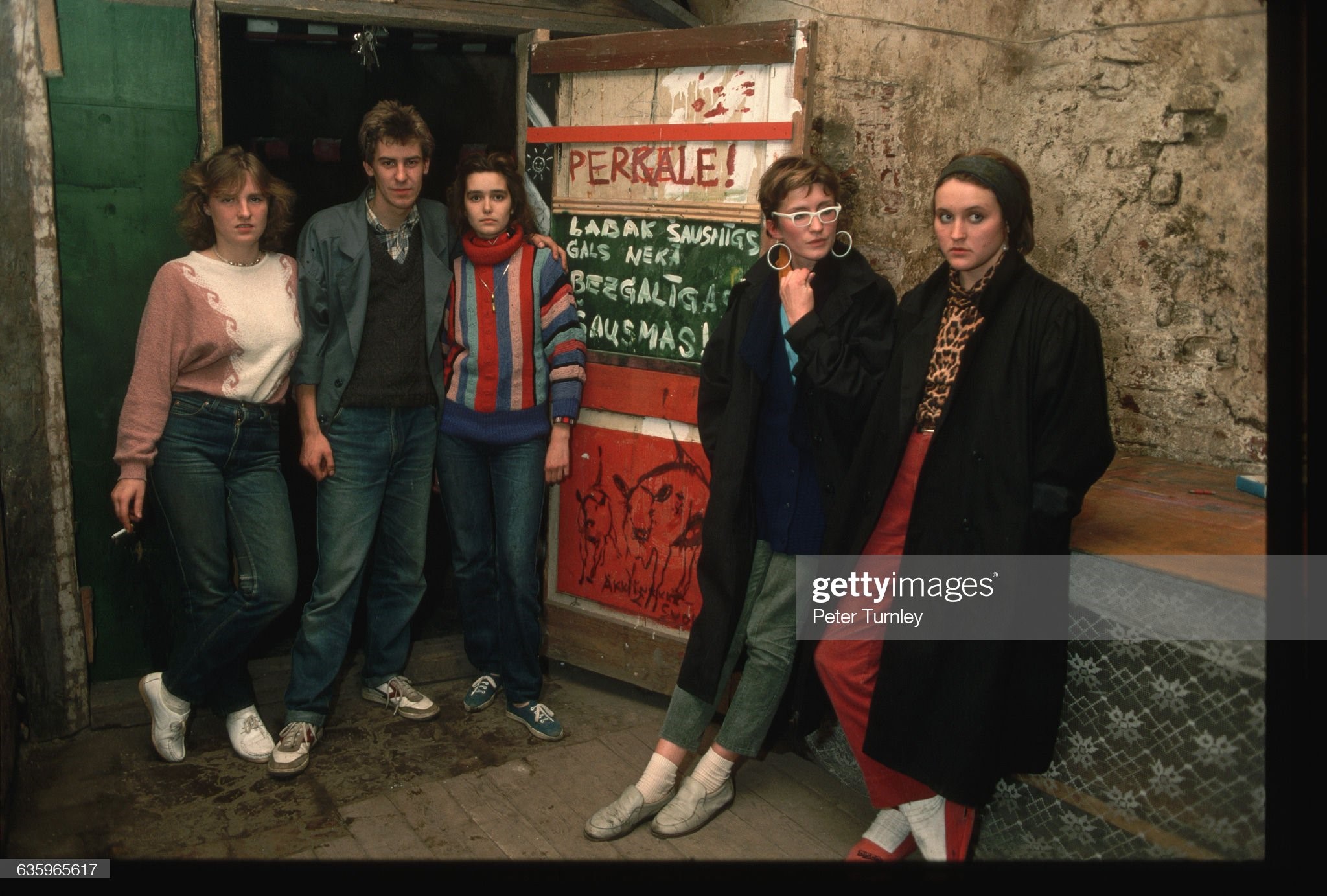Young Latvians hanging out on September 16, 1987. 