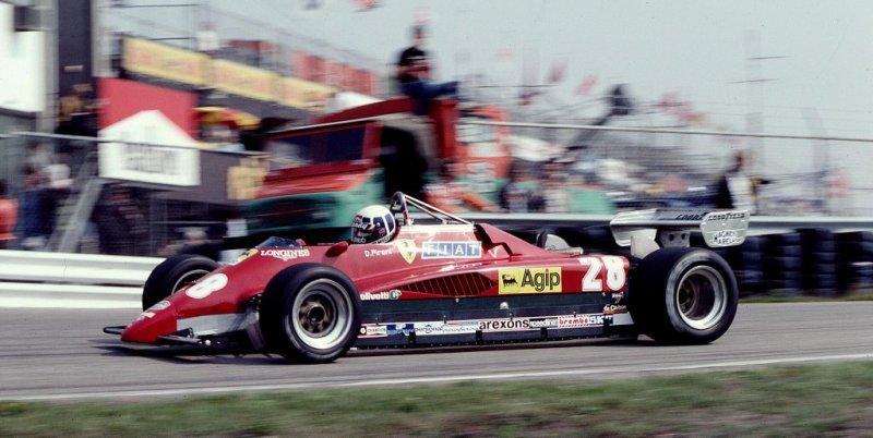Didier Pironi at the Hungarian Grand Prix in 1982.