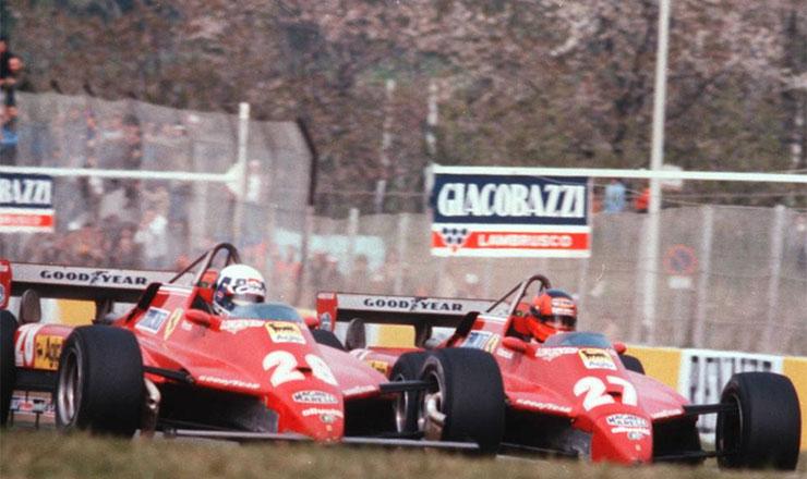 The fight within Pironi and Villeneuve.
