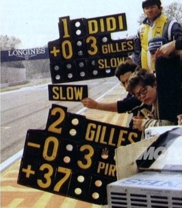 Team orders to Villeneuve and Pironi.