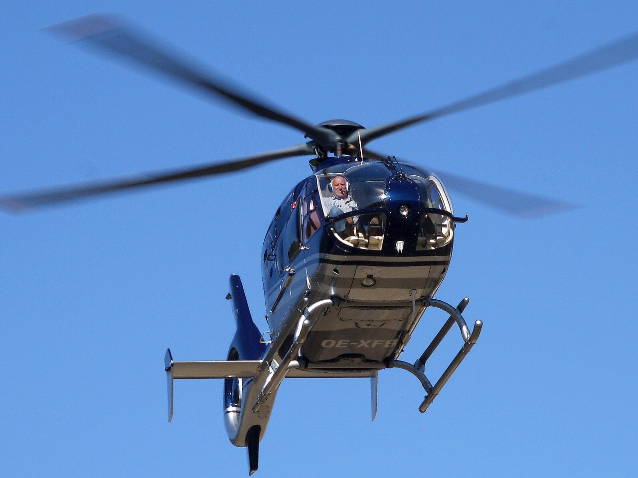 Mr. Mateschitz on a helicopter.