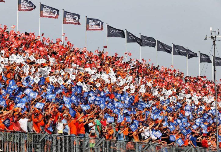 Verstappen fans at Zandvoort in 2022.