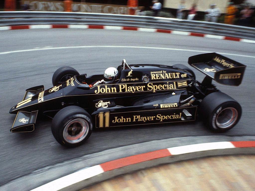 Elio in 1983 with a Lotus.