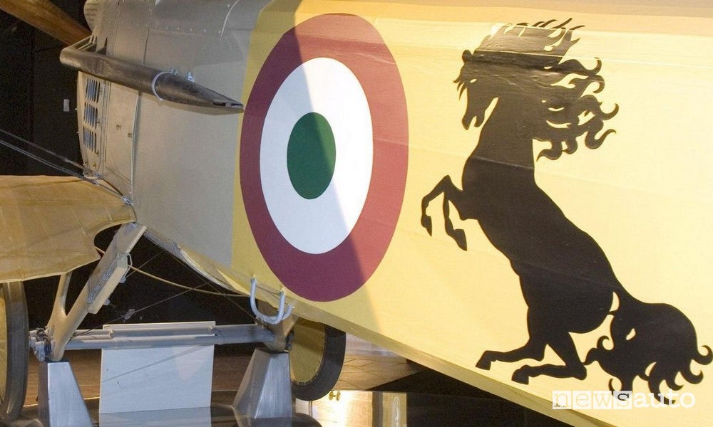 The prencing horse logo on Francesco Baracca's plane.