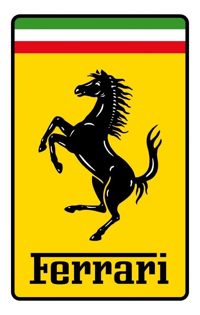 Rectangular Ferrari logo.