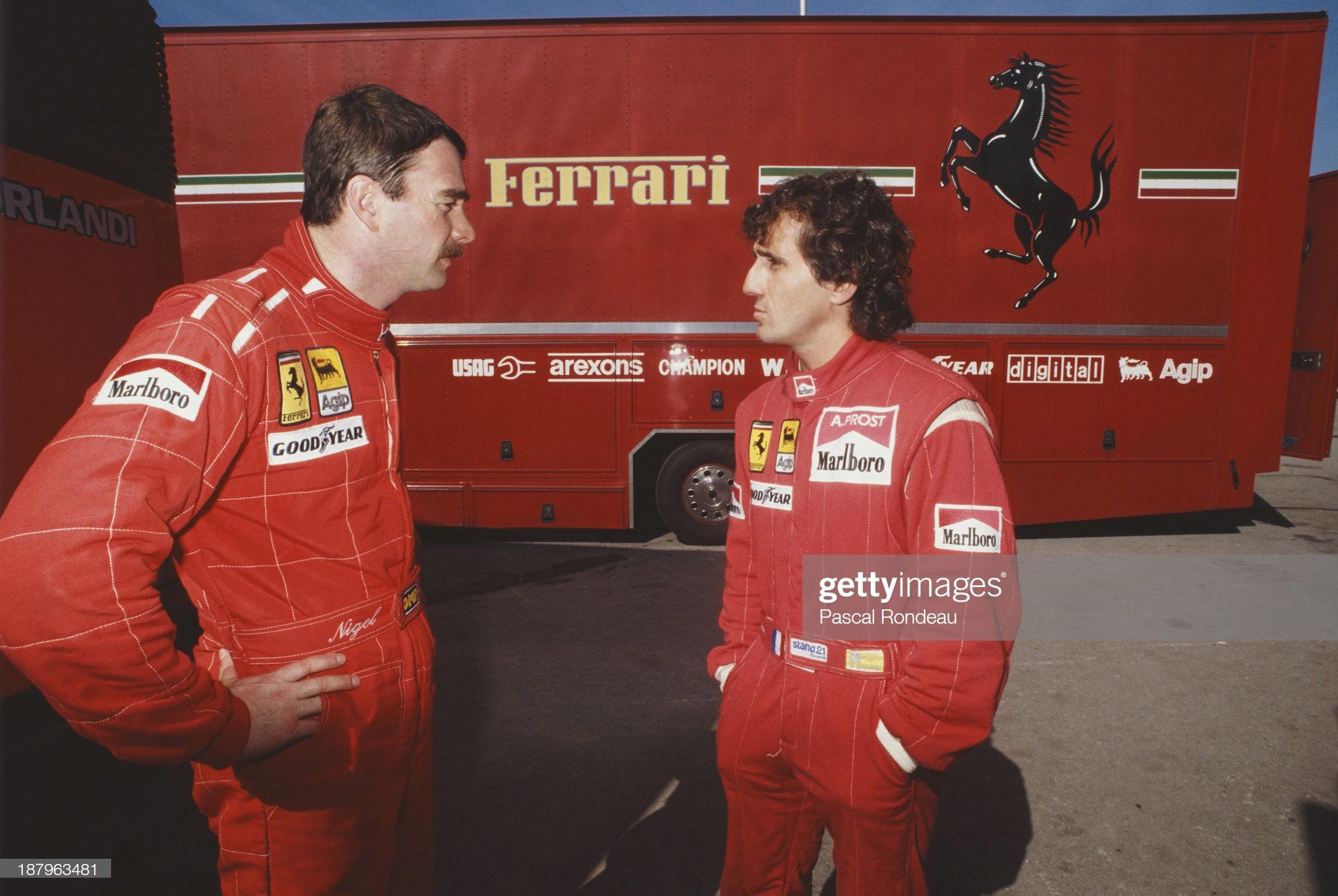 Nigel Mansell and Alain Prost at Ferrari.