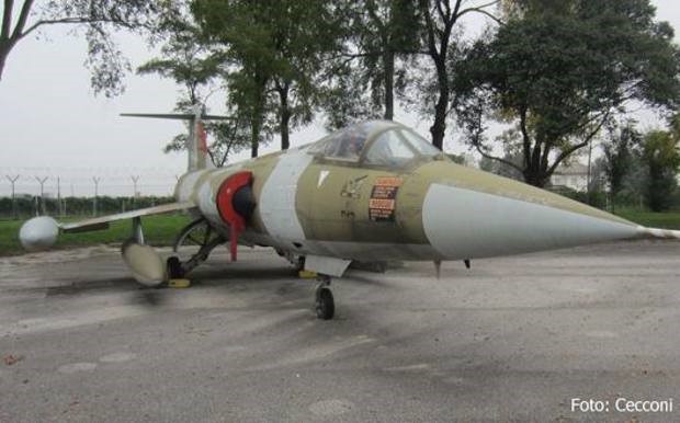 The 'winged' protagonist of the challenge was an F-104 of the Italian Air Force, an interceptor fighter capable of a speed of Mach 2.2.