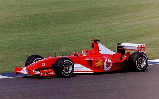 Equipped with a 3-liter V10 engine, the F2003GA won 8 of the 16 Grand Prix of the 2003 season.