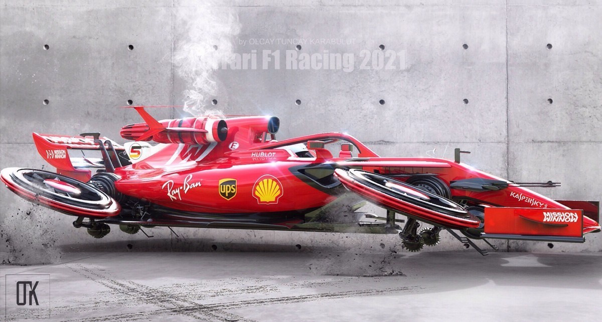 A futuristic Ferrari.