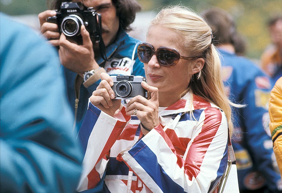 A girl at Clermont Ferrand in 1972.