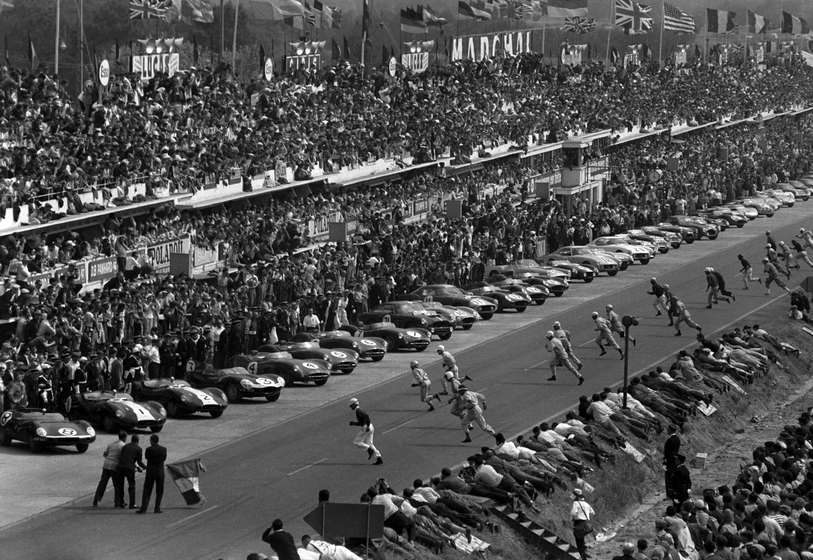 Le Mans start in 1966. 