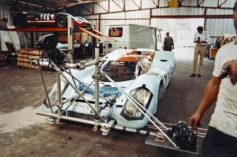 A car used for a movie at Le Mans.