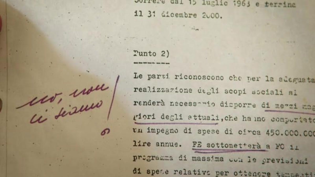 Enzo Ferrari's strong response to the deal written on the contract.