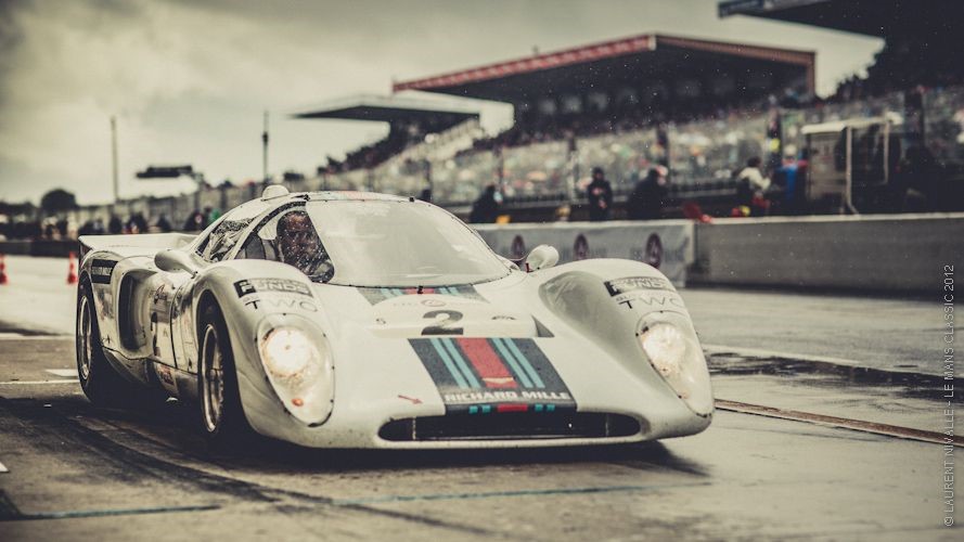 A racing car at Le Mans.
