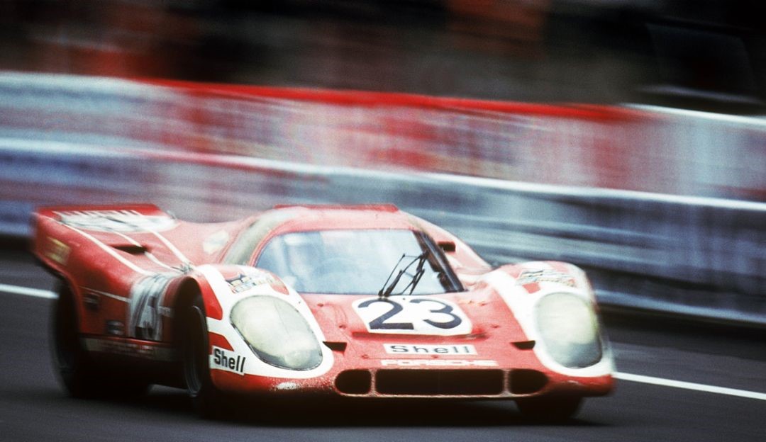 A Porsche in Le Mans.