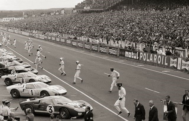 Le Mans start in 1966.
