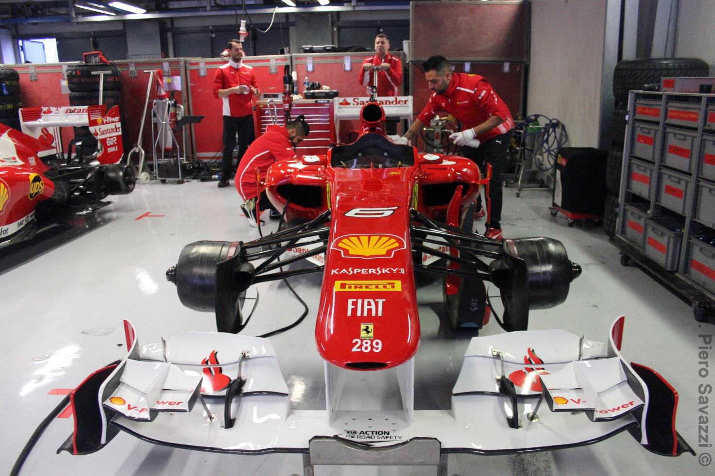 Photo of red-white Ferrari