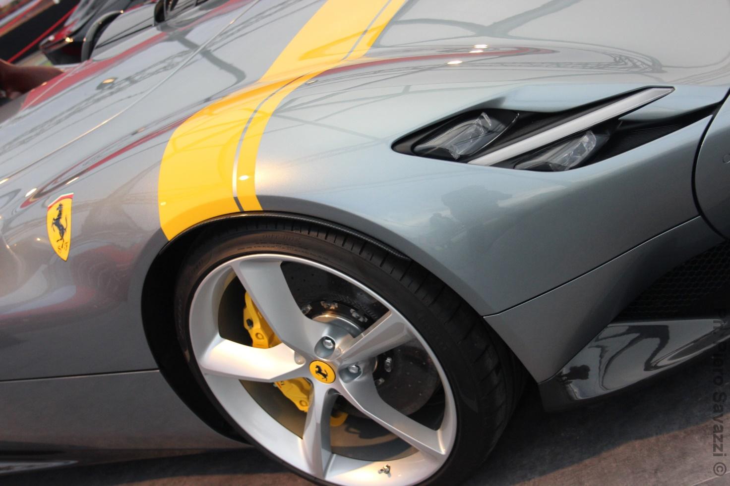 Photo of a grey Ferrari