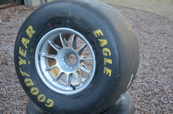 A Goodyear tyre.