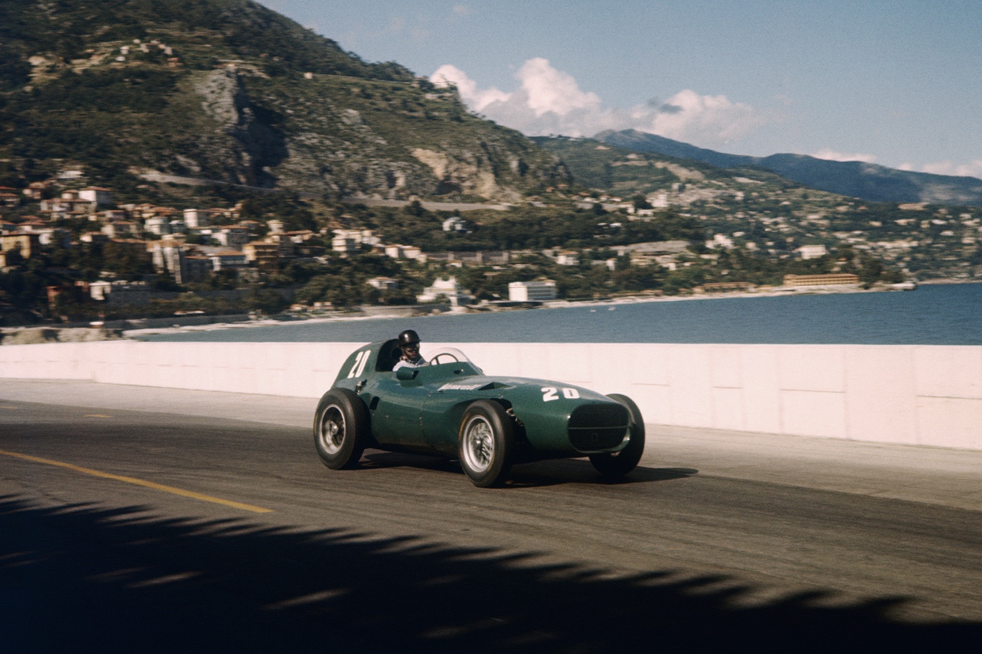 1957 Monaco Grand Prix. Tony Brooks, Vanwall, put himself fourth on the grid.