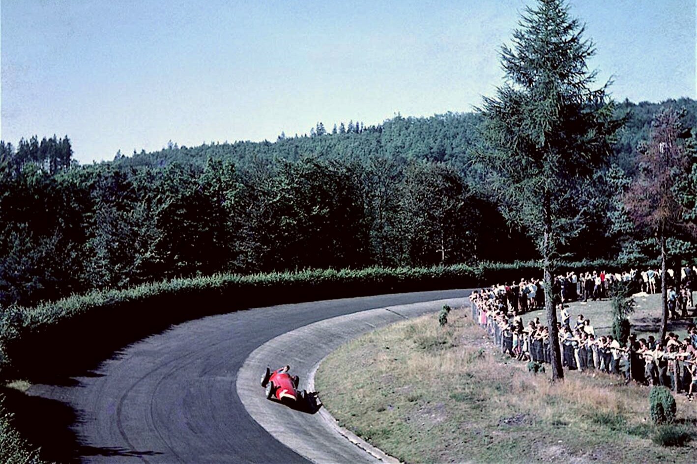 1957 German GP at the mighty Nürburgring Nordschleife.