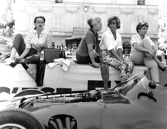 Pit girls in 1959.