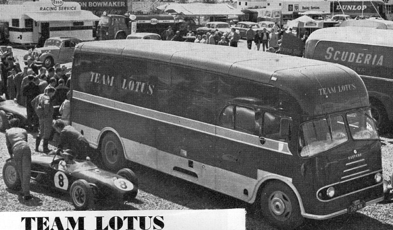1963 Spark Bedford Lotus Team F1 car transporter.