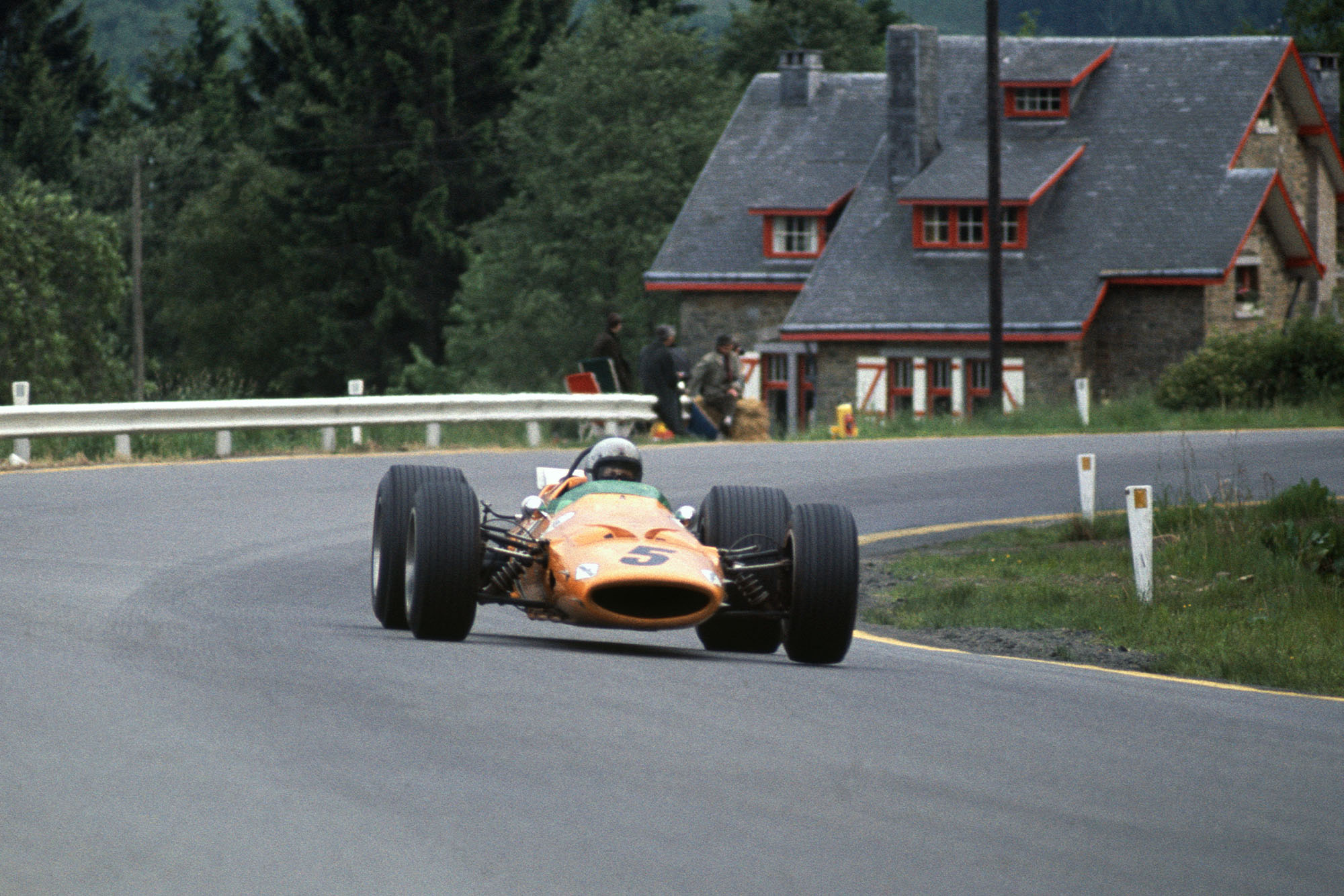 McLaren's first victory at F1 Belgian Grand Prix on 09 June 1968.