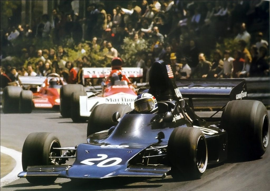 George Follmer, UOP Shadow DN1, at the Spanish Grand Prix in Montjuich on 29 April 1973.