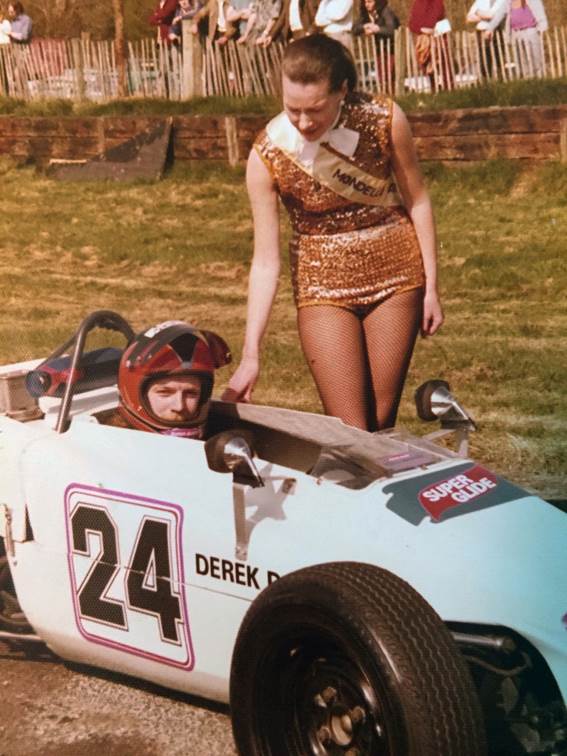 Circa 1974. The youthful Derek Daly who says he misses the Irish grid girls in racing. The car is his Lotus 61. 
