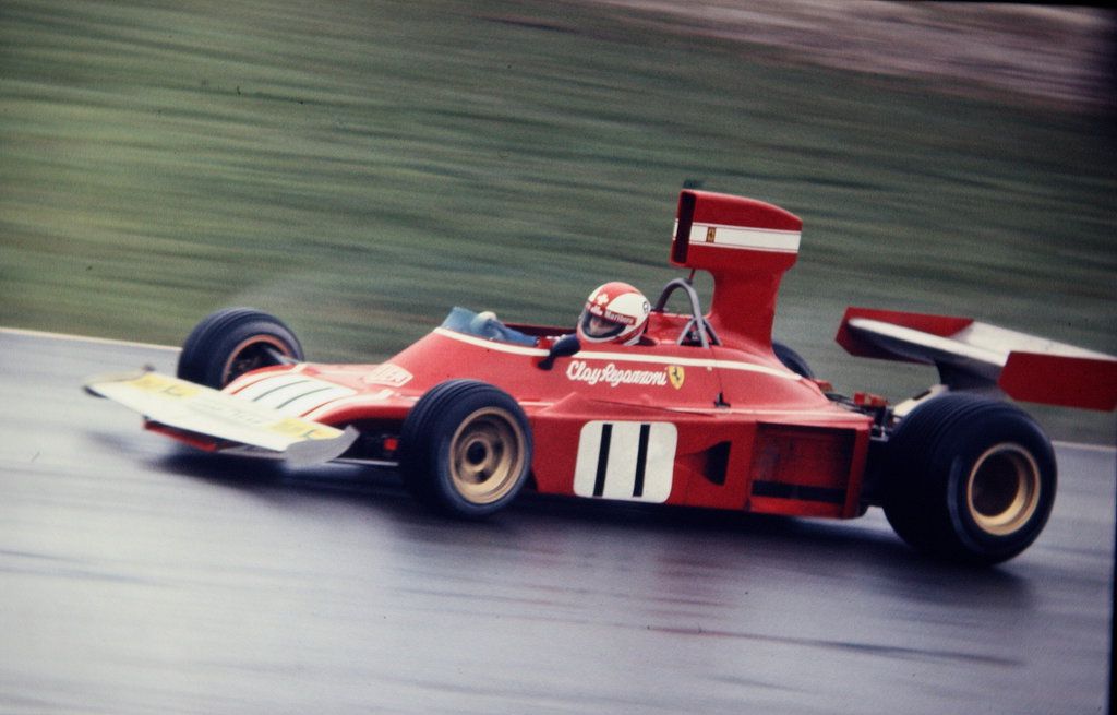 Clay Regazzoni, Ferrari, in 1974.