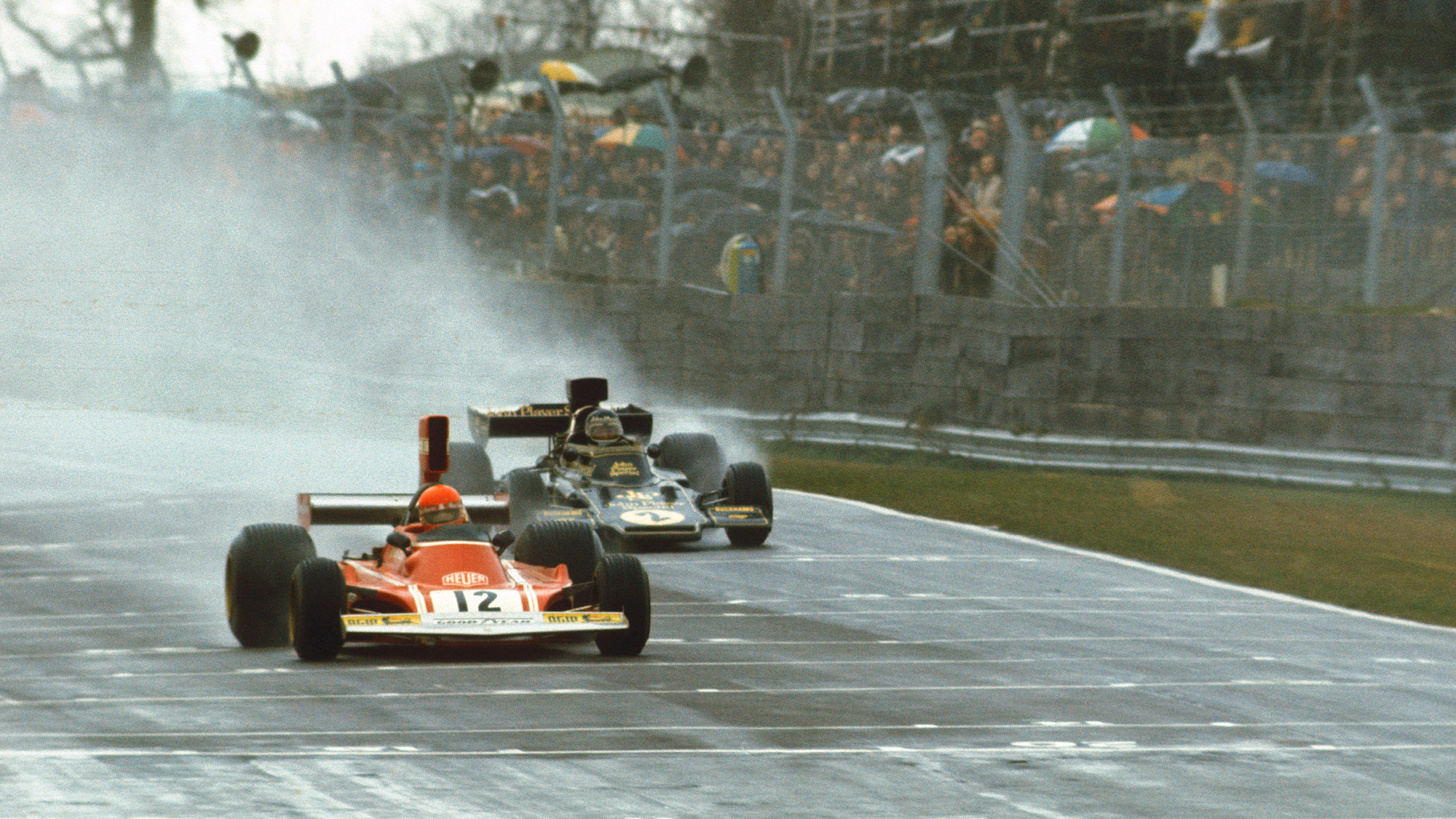 Niki Lauda, Ferrari, in 1974.
