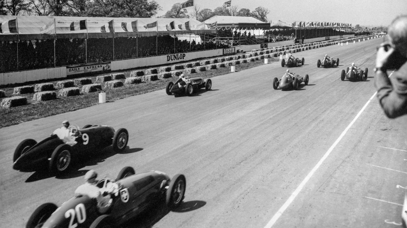 1950, British Grand Prix at Silverstone, the first race of Formula 1.