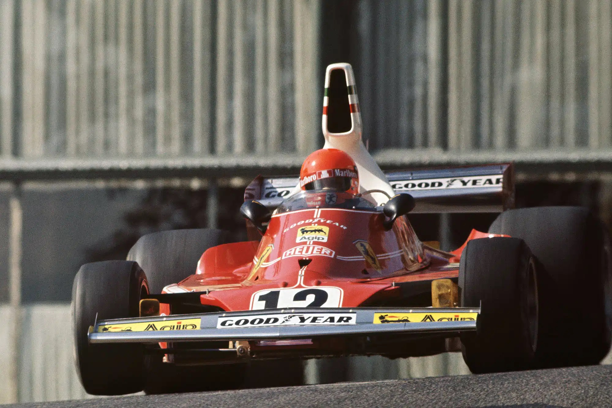 Niki Lauda, Ferrari, at the Monaco Grand Prix on 11 May 1975.
