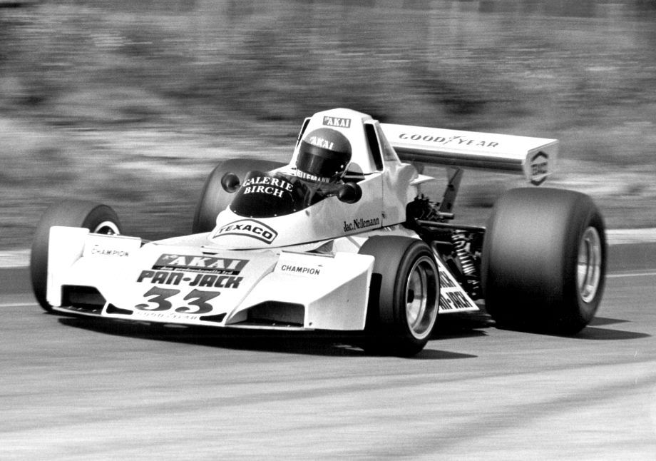 Jac Nellermann, Brabham BT44B Ford, at Anderstorp on 13 June 1976.
