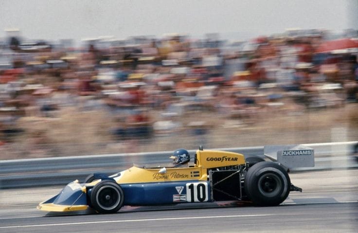 Ronnie Peterson, March, at the French GP in Paul Ricard on 4 July 1976.