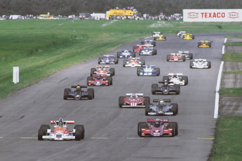 The start of a race in Great Britain, 1977.