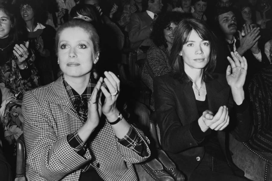Catherine Deneuve and Françoise Hardy at a France Gall concert in 1978.