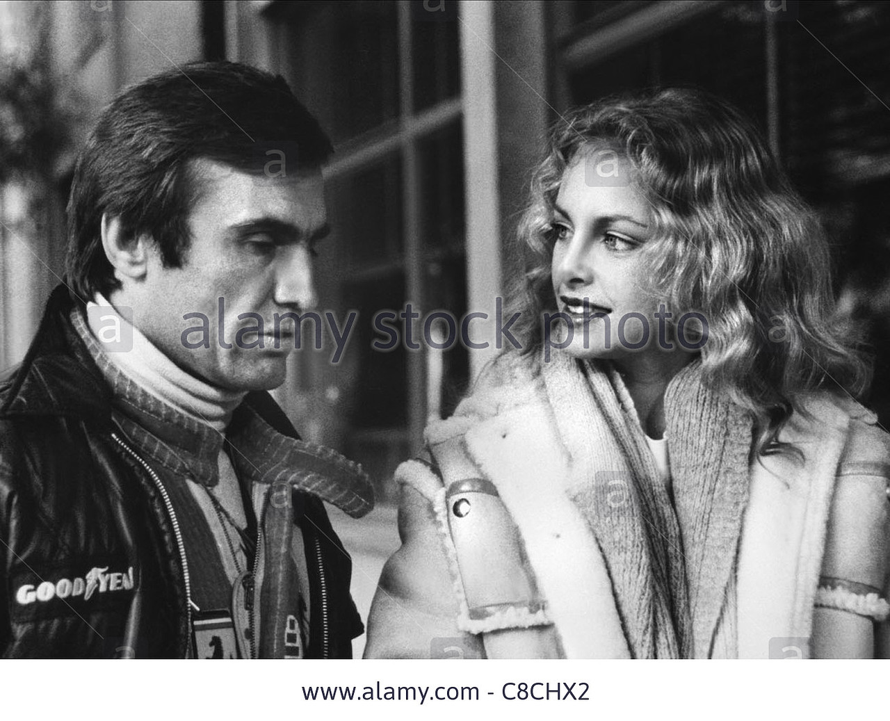 Carlos Reutemann and Sydne Rome in the film ‘Formula 1 Speed Fever’ in 1978.