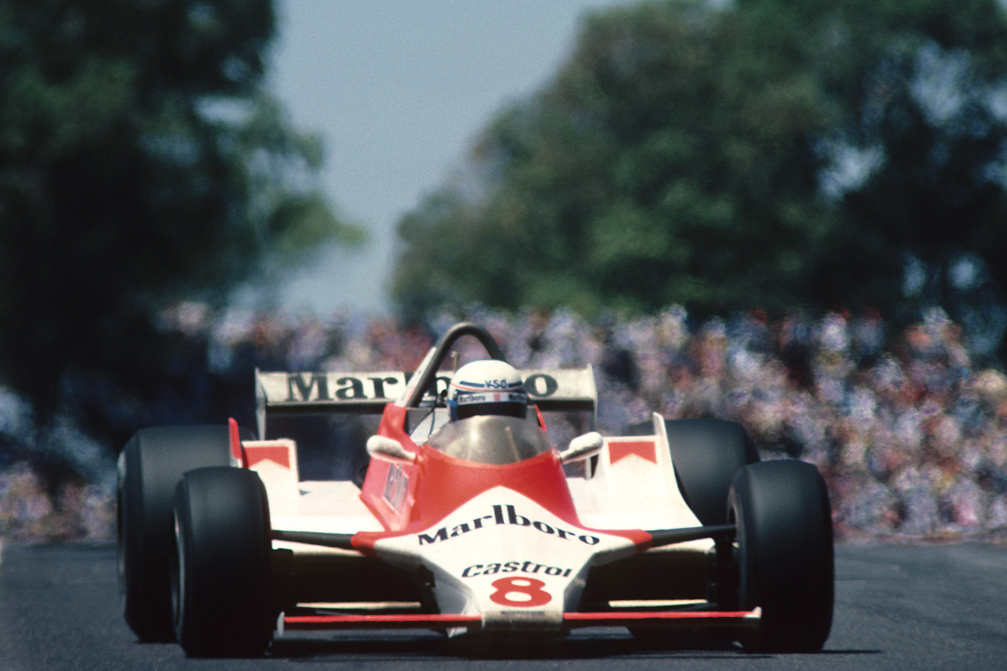 Alain Prost at the Autodromo Municipal Ciudad de Buenos Aires in Argentina on 13 January 1980.
