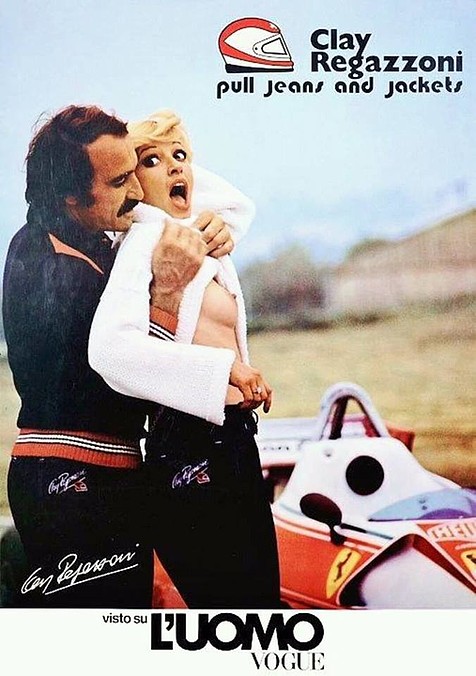 Clay Regazzoni, advertising.