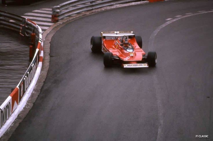 Gilles Villeneuve, Ferrari, at the Monaco Grand Prix on 18 May 1980.