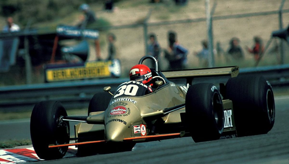 Mike Thackwell, Arrows A3 Cosworth, at Zandvoort on 31 August 1980.
