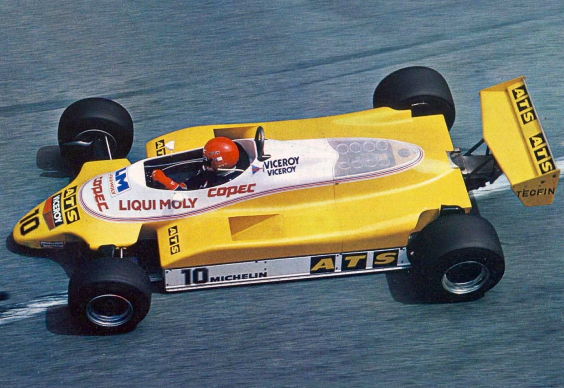 Eliseo Salazar’s ATS in the 1982 Formula 1 season.