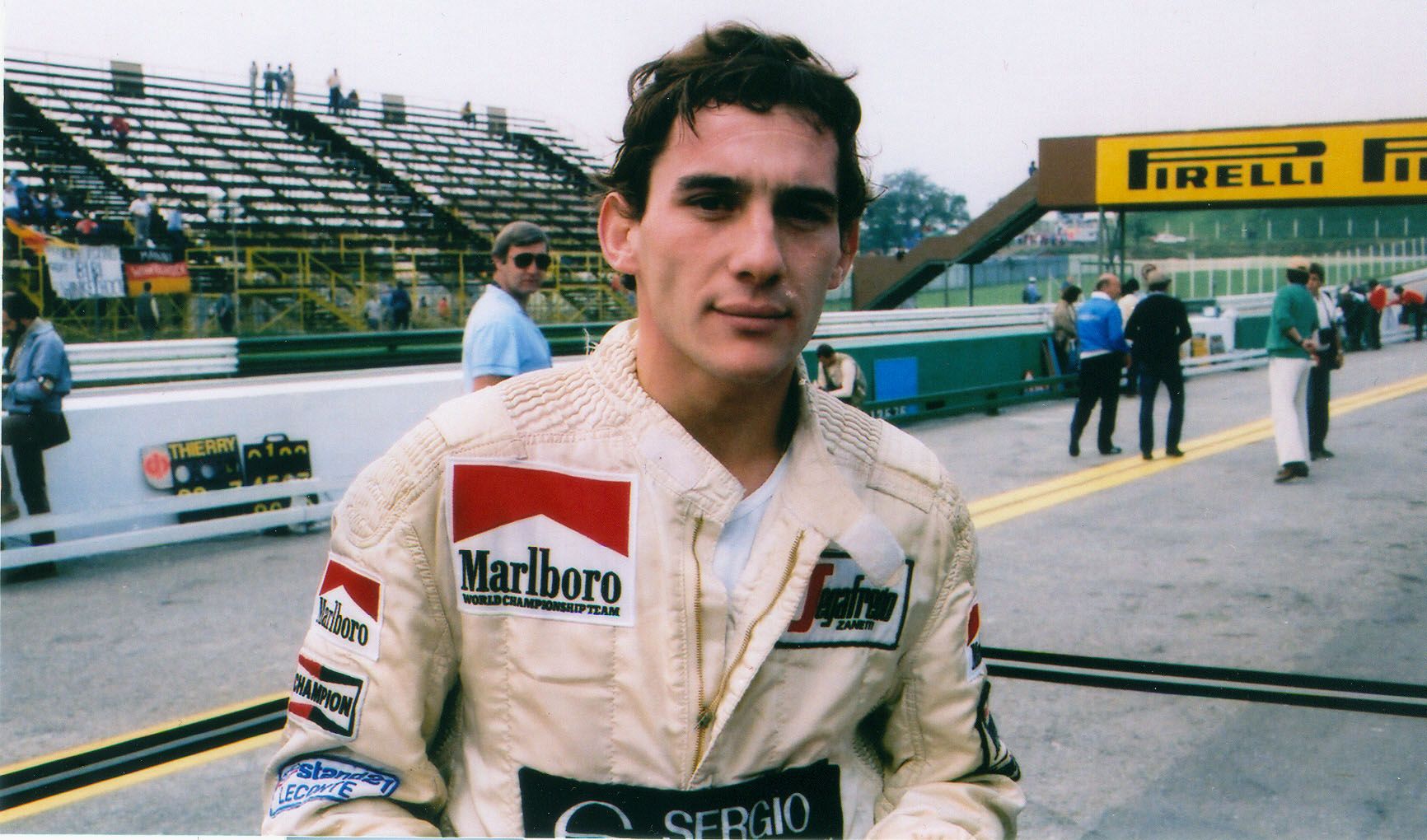 Ayrton Senna at Toleman in 1984.
