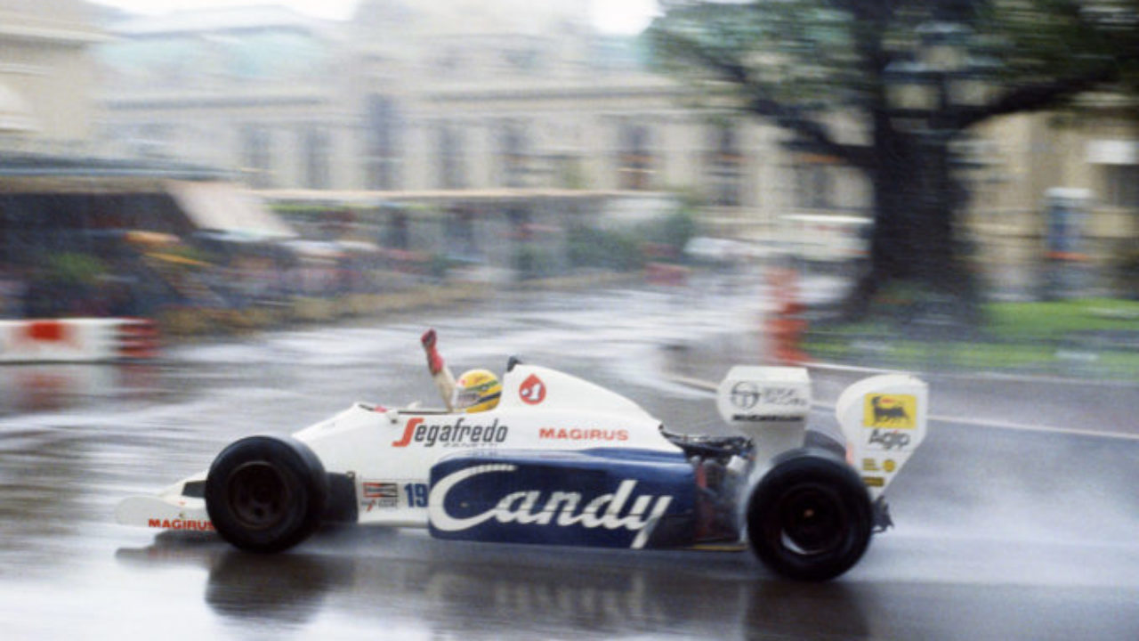 Ayrton Senna, Toleman, dazzles the world at the Monaco Grand Prix in Monte Carlo on 03 June 1984.