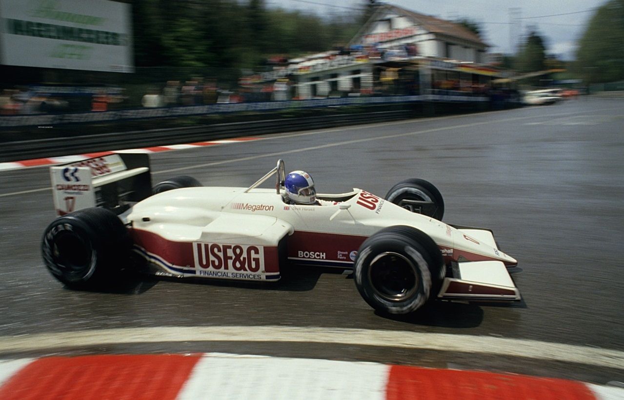 Derek Warwick, Arrows, at the Belgian Grand Prix in Spa-Francorchamps on 17 May 1987. 