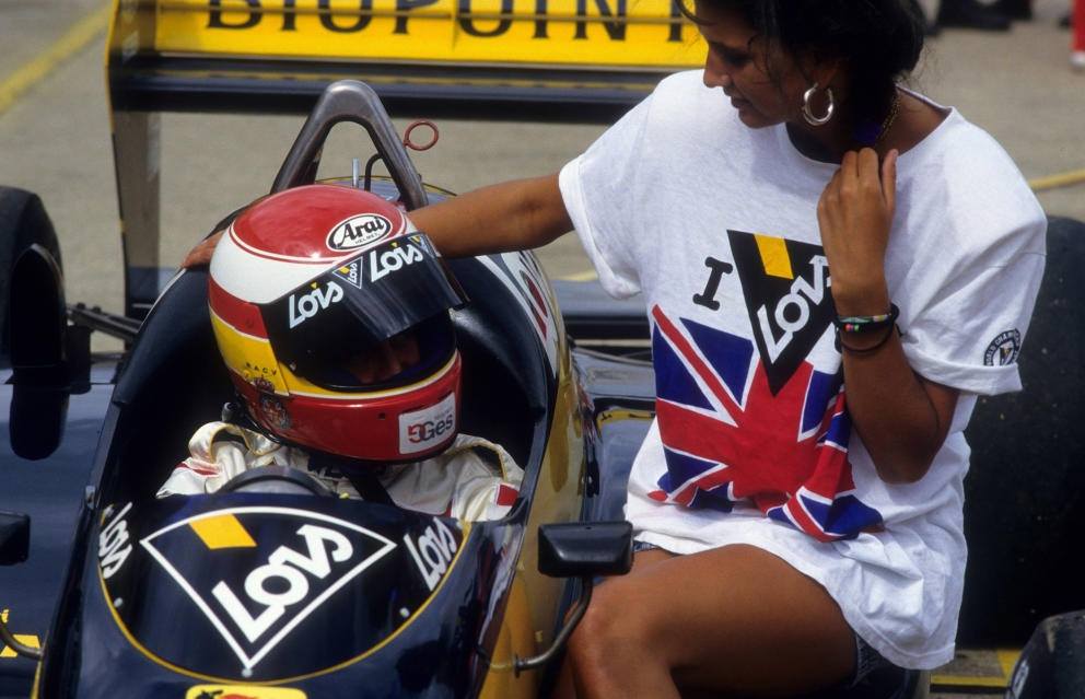 Adrian Campos, Minardi Team, at Silverstone Circuit, England, on 12 July 1987.